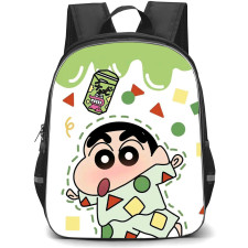 Crayon Shin-Chan Backpack StudentPack - Crayon Shin-Chan Pajamas Green Background