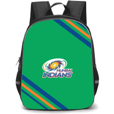 Mumbai Indians Backpack School Bag StudentPack - Large Logo Stripe