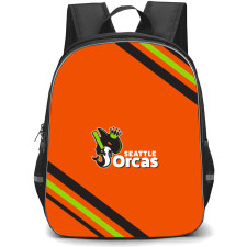 Seattle Orcas Backpack School Bag StudentPack - Large Logo Stripe