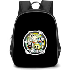Cuphead Backpack School Bag StudentPack - Cuphead Characters Series Logo Sticker