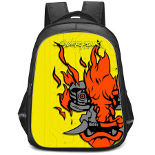 Cyberpunk 2077 Backpack StudentPack - Cyberpunk 2077 Samurai Yellow Background