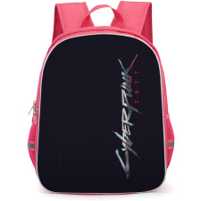 Cyberpunk 2077 Backpack StudentPack - Cyberpunk 2077 Vertical Logo On Black Background