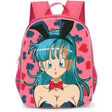 Dragon Ball Z Bulma Backpack School Bag StudentPack - Bulma Bunny Heart Pattern Sticker