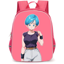 Dragon Ball Z Bulma Backpack School Bag StudentPack - Bulma Casual Fit Smiling Portrait Sticker