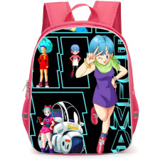 Dragon Ball Z Bulma Backpack School Bag StudentPack - Bulma Holographic Portrait Collage