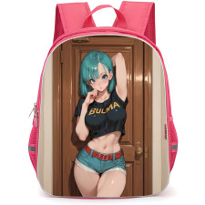 Dragon Ball Z Bulma Backpack School Bag StudentPack - Bulma Sexy Pose Door Portrait