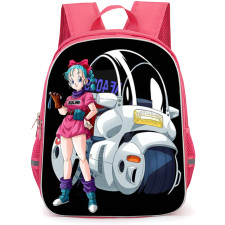 Dragon Ball Z Bulma Backpack School Bag StudentPack - Bulma Standing Beside Vehicle Portrait