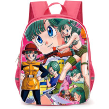 Dragon Ball Z Bulma Backpack School Bag StudentPack - Bulma Star Pink Portrait Collage