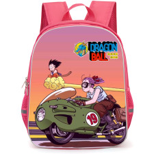 Dragon Ball Z Backpack School Bag StudentPack - Bulma And Goku Riding Series Poster