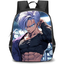 Dragon Ball Trunks School Backpack StudentPack - Trunks Workout Illustration
