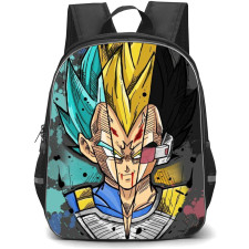 Dragon Ball Vegeta Backpack StudentPack - Vegeta 3 Formations Portrait Comic Art