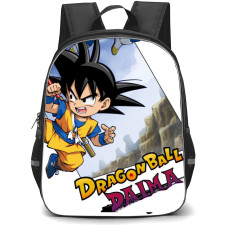 Dragon Ball Daima Backpack StudentPack - Dragon Ball Daima Vegeta And Goku Flying Anime Art Poster