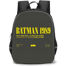Batman Backpack School Bag StudentPack - Batman 1989 Minimal Movie Poster