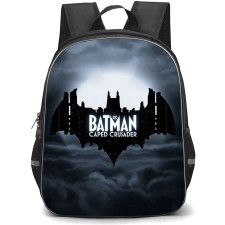 Batman Caped Crusader Backpack School Bag StudentPack - Batman Caped Crusader Gotham City Bat Emblem Poster