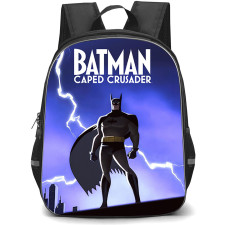 Batman Caped Crusader Backpack School Bag StudentPack - Batman Caped Crusader Lightning Night Vigil Poster