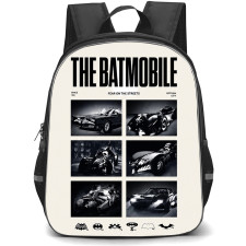 Batman Backpack School Bag StudentPack - Batman The Batmobile Evolution Poster
