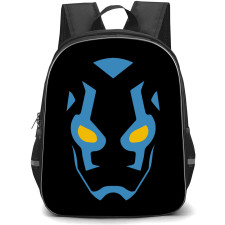 Blue Beetle Backpack StudentPack - Blue Beetle Avatar Minimalist On Black Background