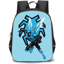 Blue Beetle Backpack StudentPack - Blue Beetle Flying Sticker Comic Art