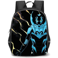 Blue Beetle Backpack StudentPack - Blue Beetle Portrait On Black Background Comic Art