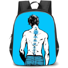 Blue Beetle Jaime Reyes Backpack StudentPack - Jaime Reyes Back Portrait On Blue Background Comic Art
