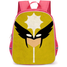 DC Hawk Girl Backpack StudentPack - Avatar Vector Art In Brown Background