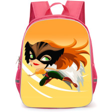 DC Hawk Girl Backpack StudentPack - Flying Smile Chibi Portrait Cartoon Art
