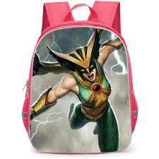 DC Hawk Girl Backpack StudentPack - Flying Storm Fierce Portrait