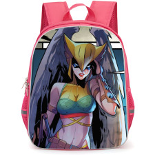 DC Hawk Girl Backpack StudentPack - Walking Portrait Comic Art Background