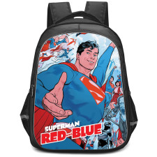 Superman Backpack StudentPack - Superman Red And Blue Comic Art
