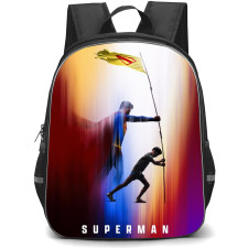 DC Comics Superman Backpack StudentPack - Looking Up Flag Poster