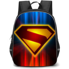 DC Comics Superman Backpack StudentPack - Series Logo Glowing Gold