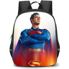 DC Comics Superman Backpack StudentPack - Superman Portrait Poster In White Background