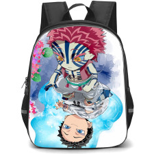 Demon Slayer Kimetsu No Yaiba Akaza Backpack School Bag StudentPack - Akaza Chibi Art Poster
