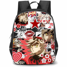 Demon Slayer Douma Backpack StudentPack - Douma Collage Art Roses And Stars