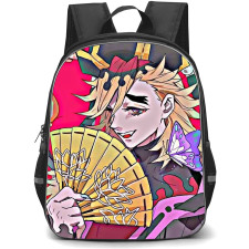 Demon Slayer Doma Backpack StudentPack - Doma Portrait On Pink Background