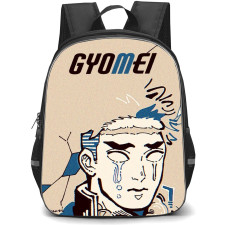 Demon Slayer Gyomei Himejima Backpack StudentPack - Gyomei Himejima Illustration On Beige Background