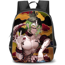 Demon Slayer Gyutaro Backpack StudentPack - Gyutaro Illustration Anime Cloud Background