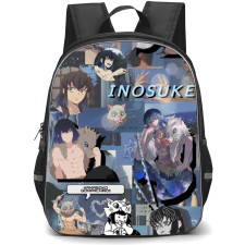 Demon Slayer Inosuke Hashibira Backpack StudentPack - Inosuke Hashibira Collage