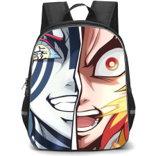 Demon Slayer Backpack StudentPack - Kyojuro Rengoku Akaza Half Portrait