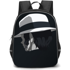 Demon Slayer Muzan Kibutsuji Backpack StudentPack - Muzan Kibutsuji Avatar Minimalist On Black Background