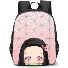 Demon Slayer Nezuko Kamado Backpack StudentPack - Nezuko Kamado Avatar On Symbol Background