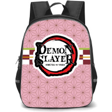 Demon Slayer Nezuko Kamado Backpack StudentPack - Nezuko Kamado Symbol Background