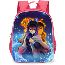 Demon Slayer Kimetsu No Yaiba Shinobu Kocho Backpack School Bag StudentPack - Shinobu Kocho In An Angry Look Anime Art Poster