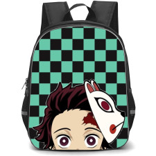 Demon Slayer Tanjiro Kamado Backpack StudentPack - Tanjiro Kamado Avatar On Symbol Background