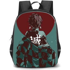 Demon Slayer Tanjiro Kamado Backpack StudentPack - Tanjiro Kamado Back Portrait Illustration