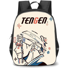 Demon Slayer Tengen Uzui Backpack StudentPack - Tengen Uzui Illustration On White Background