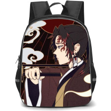 Demon Slayer Yoriichi Tsugikuni Backpack StudentPack - Yoriichi Tsugikuni Side Portrait Illustration