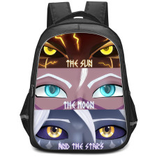 The Dragon Prince Mystery of Aaravos Backpack StudentPack - Eyes The Sun The Moon The Stars