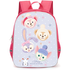 Duffy And Friends Backpack StudentPack - Duffy And Friends Avatar On Snow Background