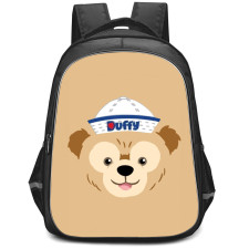 Duffy And Friends Duffy Backpack StudentPack - Duffy Avatar Smiling On Brown Background